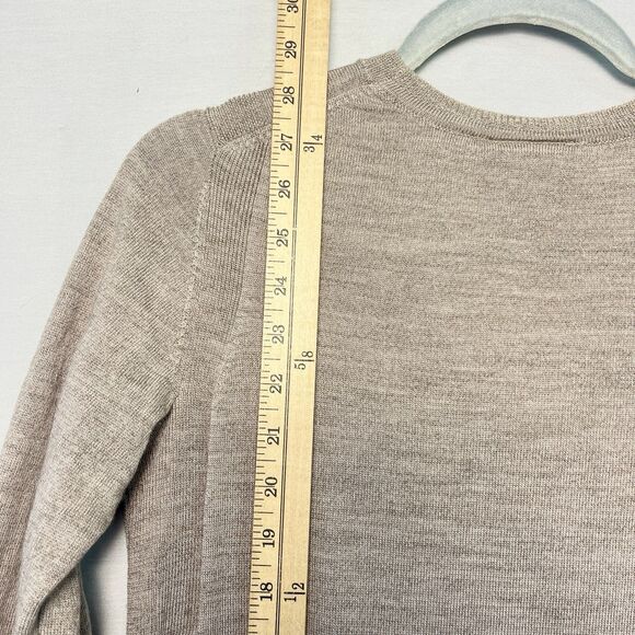 Kathmandu Jumper Womens Sz 10 Blue Merino Wool Long Sleeve V Neck Ribbed Sweater - Picture 7 of 8